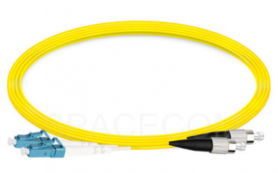 SPACECOM LC/UPC-FC/UPC Single-mode dual-fiber Optical Fiber Patch Cord-2.0mm LSZH