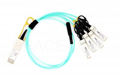 SPACECOM  40Gb/s QSFP+ to 4xSFP+ Active Optical Cable Transceiver