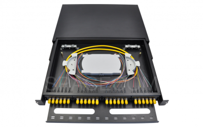 SPACECOM 24 port ST single mode pull-out optical distribution frame