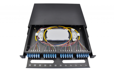 SPACECOM 48-core LC single-mode pull-out optical distribution frame