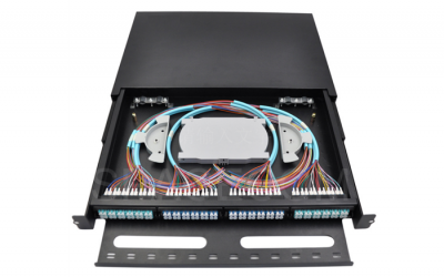 SPACECOM 96 core LC multi-mode 10 gigabit OM3 pull optical distribution frame